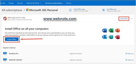 download office 365 existing account.